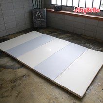 플레이베베 층간소음방지매트 놀이방 폴더매트 레체그레이 5단 (140x250)