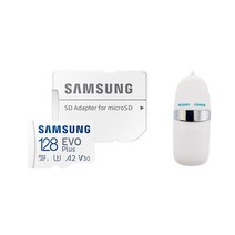 삼성전자 EVO Plus 마이크로SD 메모리카드 MB-MC128HA/KR + USB리더기 SOTC-01, 128GB