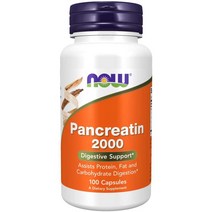 나우푸드 Pancreatin 2000 캡슐 100정, 100정 1개입