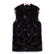 홈쇼핑 REAL FUR 폭스 베스트 DFVW01_BK