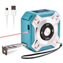레이저레벨기 레이저 측정기 수평계3in 1 Laser Rangefinder 5m Tape Meas전동e Ruler LCD Display with Ba, 01 BL-S 40M_01 40M