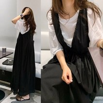 BestStar 루나에 레이스플레어원피스, 블랙