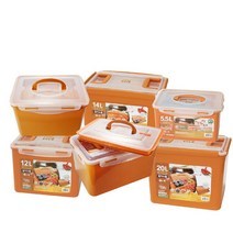 나이스락 황토 진공누름통 누름독 절임통 김치통 진공항아리 밀폐용기 눌러주고 덮어주는 이중밀폐기능, 14L, 1개