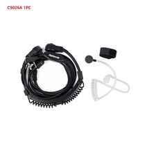 워키토키 부품 부속품 무전기 Retevis Throat Mic 워키 토키 헤드셋 트랜시버 Covert Tube Finger PTT 이어폰 Kenwood Baofeng UV 5R 8, [01] C9026A 1pc
