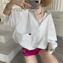 박시포켓아노락셔츠