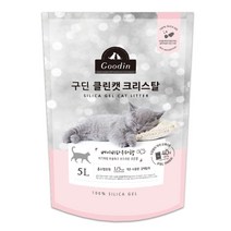 구딘 클린캣 크리스탈 고양이모래 베이비파우더향 5L, 5000ml