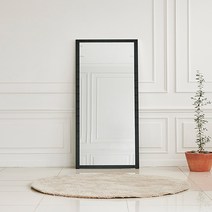 드레시 현관 옷가게 미용실 골드 대형 스탠드 전신거울, 03.드레시 700형 와이드 전신거울-벽걸이형-블랙