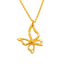 마이웨딩주얼리 24K 순금 3.75g 라인 나비 목걸이+18K잠금