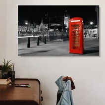 유홍아트 레드 시티 와이드 풍경 사진 그림 액자 20호(73x46cm) (5986584)