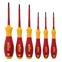 Wiha 32590 Torx 스크루 드라이버 세트 SoftFinish 핸들 1000 볼트 6피스 USA 미국