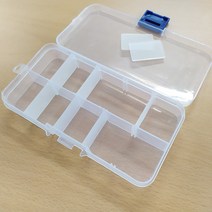 투명 아기 보석함 뱃지 보관 머리끈 정리함 보관함 보물 상자 어린이 주얼리함 유아 보물함 악세사리 파츠통 피어싱 틴박스 악세서리함 여행용 케이스 반지 비즈 헤어핀 칸막이 10칸