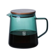 캡슐커피 붕규산염 유리 커피 컵 300ML/500ML 차 주스 우유 물 내구성 내열성, 1.600ML