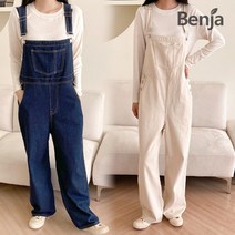 벤자 BENJA WJ15 남녀공용 캐주얼한 멜빵 코튼 팬츠 4컬러 택1