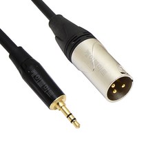 케이블마트 MACK HA28 ST3.5(숫)-캐논 XLR (숫) 오디오 스테레오 믹서 앰프 스피커 음향 케이블 연결선, 50Cm, HA28 ST3.5-캐논