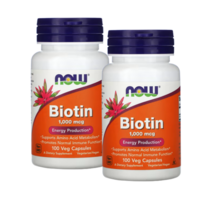 나우푸드 비오틴 바이오틴1000 베지100정 비타민H 비타민B7 Biotin 2병, 120개