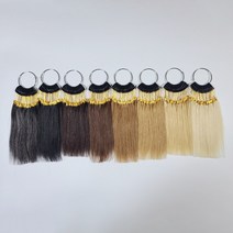 염색 헤어피스 100인모 8색상 컬러연습 탈색 염색테스트 헤어컬러링 피스, 30pcs_새치