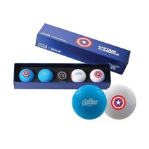 Volvik 마블 골프공 선물 세트 아이언 맨, Captain America