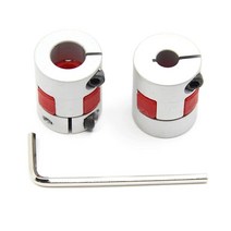 Befenybay 2피스 5mm 8mm 알루미늄 플럼 플렉시블 샤프트 커플링 D20 L25 커넥터 유연한 커플러 3D 프린터 CNC 기계 및 서보 스텝 모터용(5x8mm), 6.35-10mm, 1개