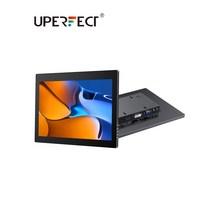 커브드 보조 노트북 듀얼 모니터 UPERFECT 휴대용 12.3 인치 터치 스크린 1080P FHD IPS HDMI USB VGA DVI 두 번째 디스플레이 DVD TV 상자 cc, 04 EU 플러그