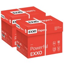 엑소EXXO A4 복사용지A4용지 85g 2500매 2BOX, 없음