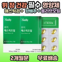 40대 50대 60대 70대 중년 노년 여성 남성 부모님 온가족 선물 추천 어르신 노인 그리스산 매스틱 오일 장건강 위건강 엔 매스틱 메스틱 메스틱검 매스틱검 숙취 속편한, 2개, 30캡슐(1개월분)