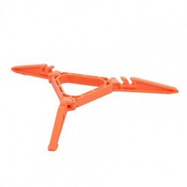 gas canister stand 야외 접이식 가스 탱크 브래킷 캠핑 스토브 도구 병 스탠드 삼각대 고경도 접이식 캐니스터 스탠드, 주황색