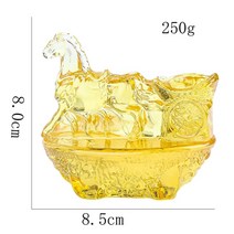 문진 크리스탈문진 책문진 서예문진 컬러 유약 캐리지 잉곳 미니어처 조각 장식 럭키 풍수 문진 유리 홈 오, 01 1PC Colored Glaze Ho