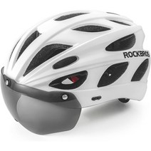 ROCKBROS MTB 산악용 자전거 초경량 헬멧 안전모 화이트