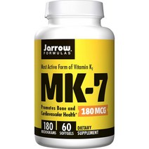 Jarrow Formulas MK 7 비타민 K2 180mcg 60소프트젤