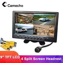 리어모니터 차량용 후석 안드로이드camecho 9 inch 4 split screen