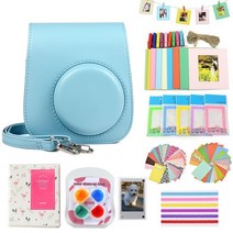 인스탁스 폴라로이드 필름 fujifilm instax mini 11 즉석 미니 케이스, 협력사, 하늘색