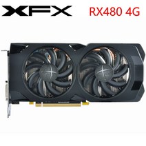 CPU 그래픽카드 데스크탑 XFX 비디오 카드 RX 480 4GB 256Bit GDDR5 그래픽 AMD 400 시리즈 VGA RX480 DisplayPort 570 580
