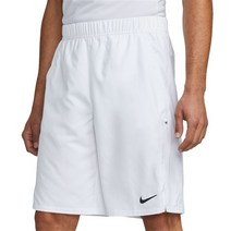 [미국정품] 나이키 테니스 드라이핏 빅토리 11 인치 반바지 - White/Black DD8335-100