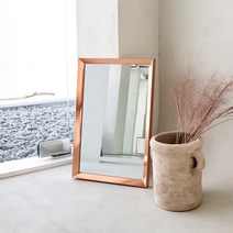 에스앤디자인 로즈골드 사각 벽거울 600