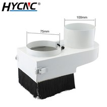 집진기 분진 목공용 CNC 스핀들 밀링 머신 집진기 65 70 75 80 85 100 125mm 직경 더스트 커버 브러시 목공, 03 75-100
