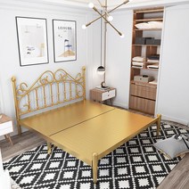 공주풍 침대 프레임 키즈 학생 엔틱 철제 베드 어린이, L타입