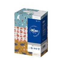 all바른 미용티슈 2겹 250매 x 3개 먼지최소화 피부저자극, 250개