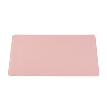 단지오 고급 와이드 가죽 데스크매트 테이블 책상 캠핑용 다용도 매트 80cmX40cm 90cmX43cm, 핑크
