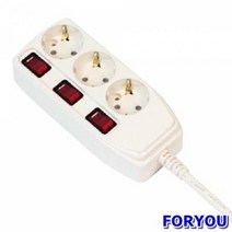 ForU552 써보니 3구 접지개별스위치멀티탭 M 박스 15개 개별스위치 생활용품 멀티탭