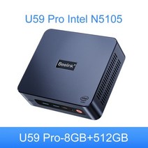 [당일출고] Beelink EQ12 프로 인텔 12 세대 N100 N305 U59 11 N5105 미니 PC Win 8G 500G C타입 데스크탑 컴퓨터 VS S 200033, 미국, N5105 8G512G
