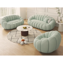 조약돌 소파 컬러 1인용 구름 쇼파 스크래치방지 소파, 1인 오렌지 테크 벨벳