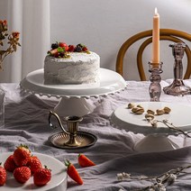 파티셰 유광 도자기 케이크 스탠드 2호 (27cm), 단품