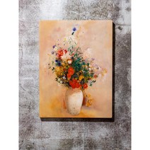 꽃그림 명화액자 원장실 병원 복도 소품액자 복도그림 신혼집그림 개업그림 미술액자 도서관그림 예쁜그림, 화병 - 화이트