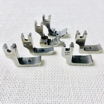 헤세드 공업용미싱) 파이핑 노루발(좌우), 실버왼쪽3/16, 1개