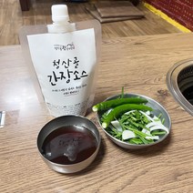 청산골왕갈비살 고기 찍어먹는 간장소스 양파절임 삼겹살 막창 곱창 소고기 소스, 3팩 세트