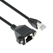 [강원전자] NETmate CAT.6 SFTP 다이렉트 연장 판넬형 케이블 0.3M [NMC-U603FZ]