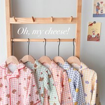 23가을 치즈실내복_첵첵 러블리 파마자 키즈 실내복