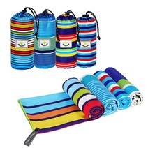 4Monster 여행용 극세사 비치 타월 퀵 드라이 슈퍼 흡수성 경량 모래 묻음 없음 수영장 수영 수상 스포츠용 (28 인디언 라지 (160 x 80cm(63 31.5인, 03 Multi Color Rainbow