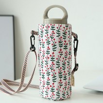 텀블러백 가방 캐리어 홀더 보온병파우치 주머니 꽃, 1