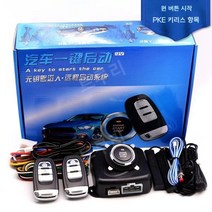 12V 자동차원격시동 장치 경보기 원격제어 장치키 시동, F, 1개